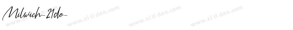 Milwich-21do字体转换