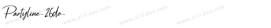 Partyline-26do字体转换