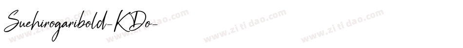 Suehirogaribold-KDo字体转换