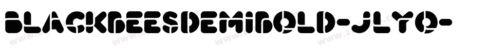 BlackbeesDemibold-JLyo字体转换