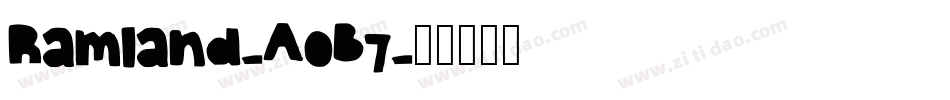 Ramland-AoB7字体转换
