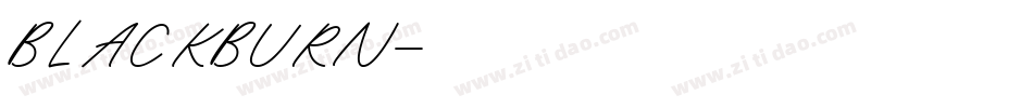 BLACKBURN字体转换
