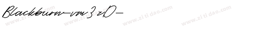 Blackburn-vm3zD字体转换