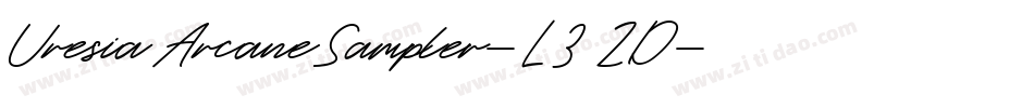 UresiaArcaneSampler-L3ZD字体转换