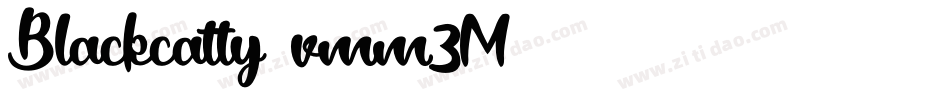 Blackcatty-vmm3M字体转换 Blackcatty-vmm3M字体转换