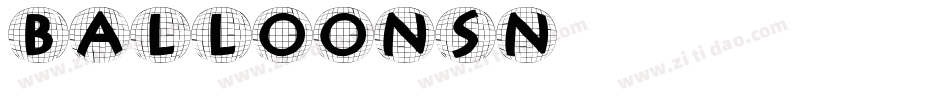 Balloonsn字体转换