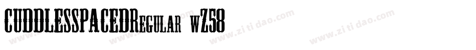 CUDDLESSPACEDRegular-wZ58字体转换