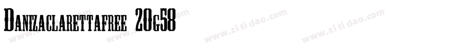 Danizaclarettafree-2Og58字体转换