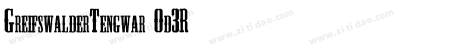 GreifswalderTengwar-0d3R字体转换