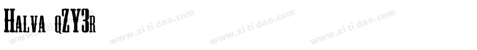 Halva-qZY3r字体转换