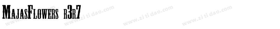 MajasFlowers-r3r7字体转换 MajasFlowers-r3r7字体转换