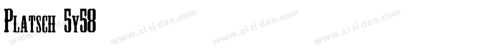 Platsch-5y58字体转换