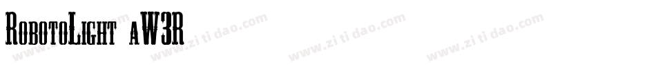 RobotoLight-aW3R字体转换