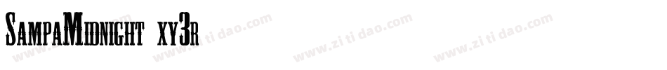 SampaMidnight-xy3r字体转换