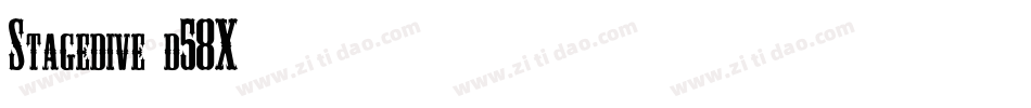 Stagedive-d58X字体转换