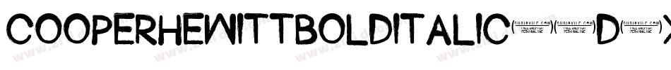 CooperhewittBolditalic-5D6x字体转换