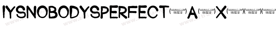 Iysnobodysperfect-A6x6字体转换
