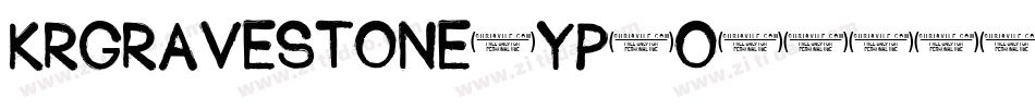 KrGravestone-YP6o字体转换