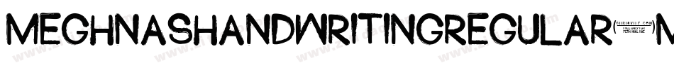 MeghnasHandwritingRegular-MG6x字体转换 MeghnasHandwritingRegular-MG6x字体转换