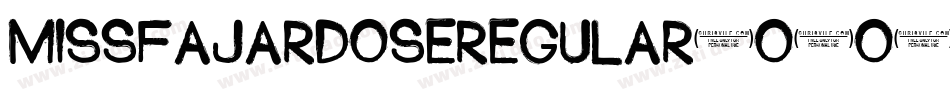 MissFajardoseRegular-o6o0字体转换 MissFajardoseRegular-o6o0字体转换