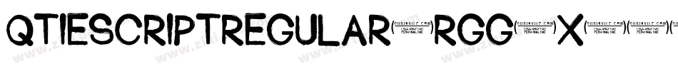 QtieScriptRegular-rgg6x字体转换