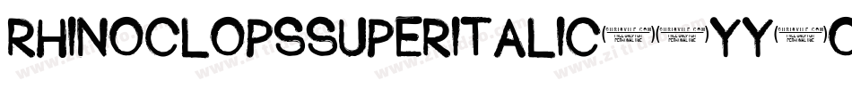 RhinoclopsSuperItalic-6YY6o字体转换