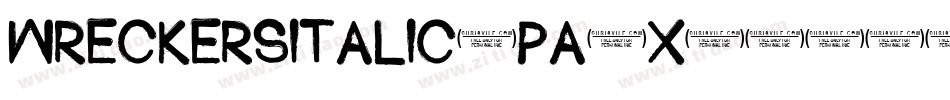 WreckersItalic-PA6x字体转换