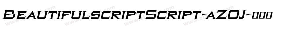 BeautifulscriptScript-aZ0J字体转换