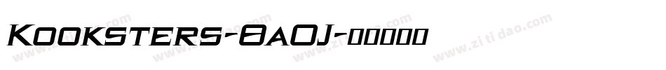 Kooksters-8a0J字体转换