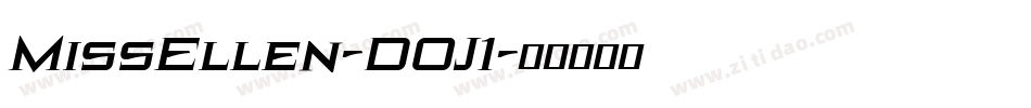 MissEllen-D0J1字体转换