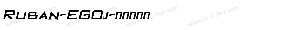 Ruban-EG0j字体转换