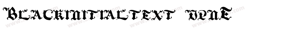 Blackinitialtext-dpnE字体转换