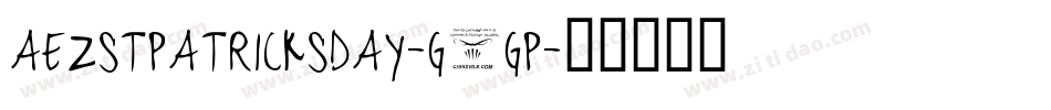 Aezstpatricksday-g2Gp字体转换