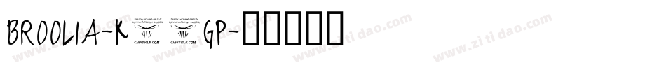 Broolia-K70gp字体转换