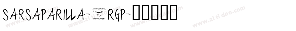 Sarsaparilla-4RGp字体转换