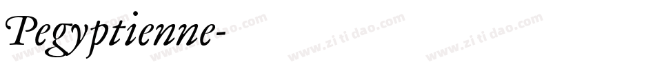 Pegyptienne字体转换