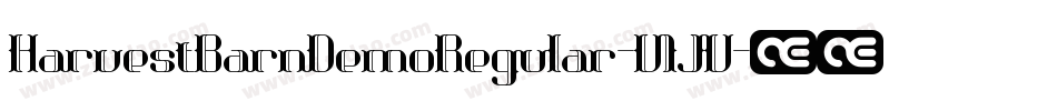 HarvestBarnDemoRegular-V1JV字体转换