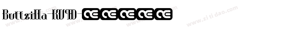 Buttzilla-KV9D字体转换