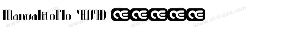 ManualitoFlo-4W9D字体转换