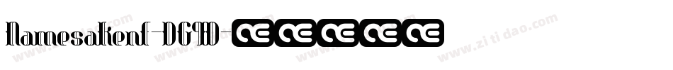 Namesakenf-DG9D字体转换 Namesakenf-DG9D字体转换