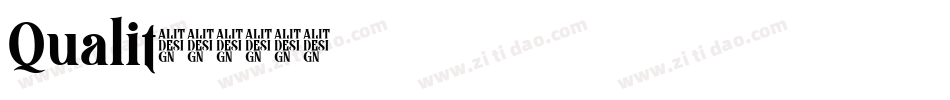 Qualit字体转换
