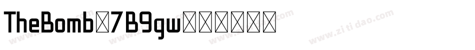 TheBomb-7B9gw字体转换
