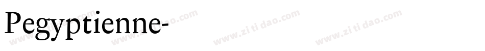 Pegyptienne字体转换