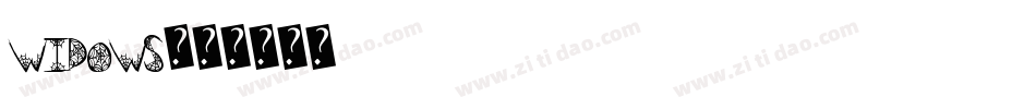 Widows字体转换
