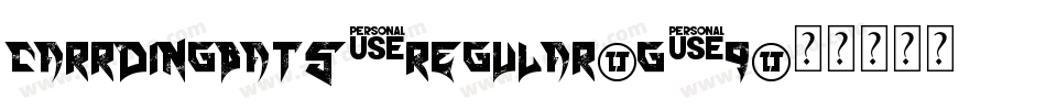 Carrdingbats2Regular-g2q字体转换