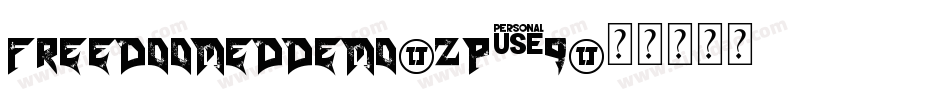 FreedoomedDemo-ZP2q字体转换