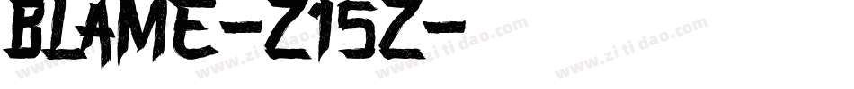Blame-Z15z字体转换