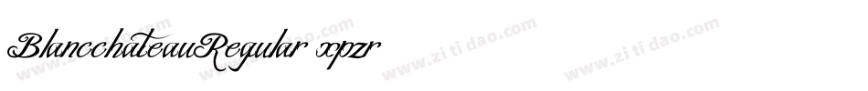 BlancchateauRegular-xpzr字体转换
