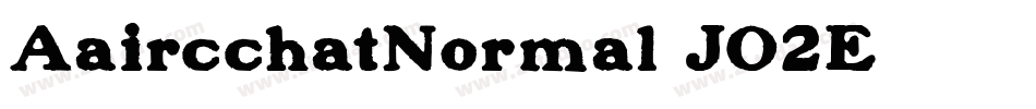 AaircchatNormal-JO2E字体转换