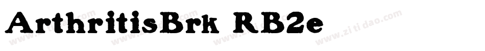 ArthritisBrk-RB2e字体转换